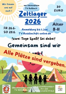 Zeltlager 2026